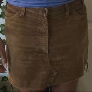 Corduroy mini skirt